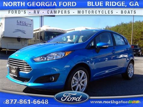 2016 Blue Candy Metallic Ford Fiesta Se Hatchback 108609904 Photo 8