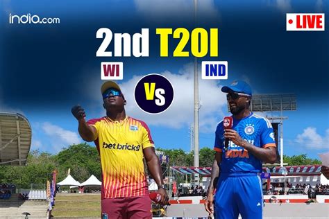 Highlights Ind Vs Wi 2nd T20i West Indies Clinch Thriller To Take 2