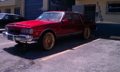 Photography By Miamiearl Box Chevy Ls Brougham On 24 Gold Daytons
