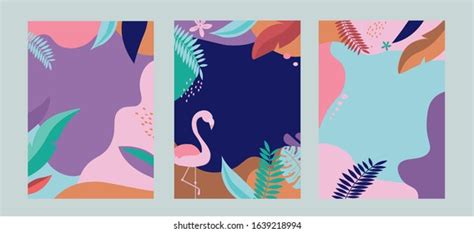 Exotic Beach Trendy Seamless Pattern Patchwork Stock Vector Royalty