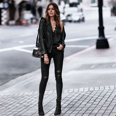 All Black Everything Rocker Chic Outfit Fashion Rocker Outfit