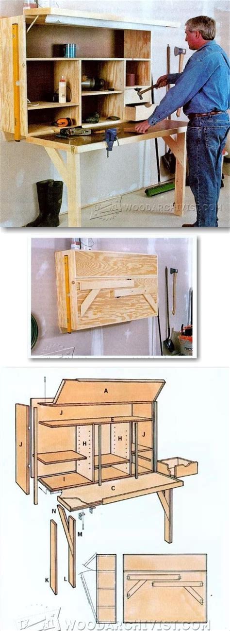Fold Down Workbench Plans Workshop Solutions Projects Tips And