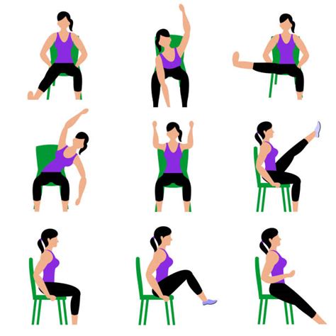 Chair Exercise Illustrations Royalty Free Vector Graphics And Clip Art
