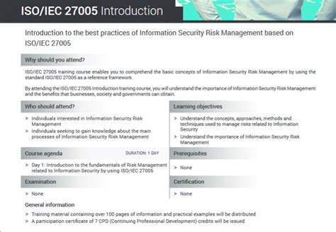 Information Security Risk Management Introduction Iso 27005