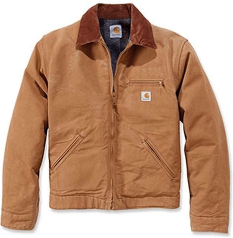 Compra Carhartt Duck Detroit Jacket Blanket Lined Dark Brown Al Mejor