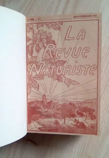 Paul Carton La Revue Naturiste 1935 1940 Revues Naturisme Eur 100