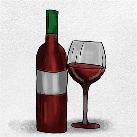 How To Draw A Wine Glass Wine Glass Drawing Wine Glas