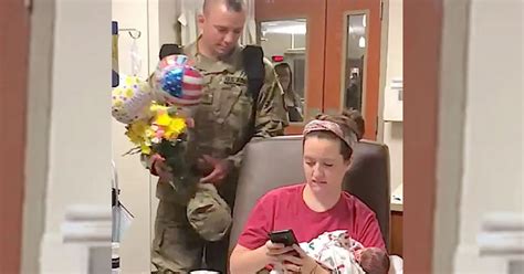 Deployed Military Husband Surprises Wife At Hospital