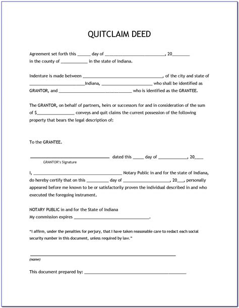 Free Printable Quit Claim Deed Forms Printable Forms Free Online