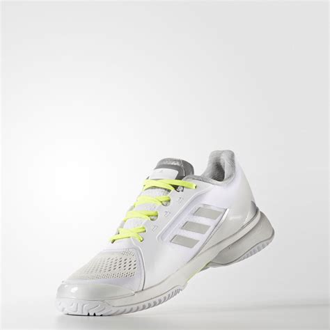 Adidas Stella Mccartney Barricade Womens White Tennis Court Sport Shoes