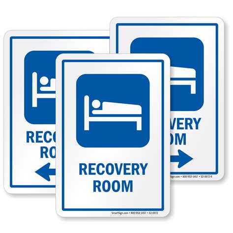 Recovery Room Hospital Sign Patient On Bed Symbol Sku S2 0972