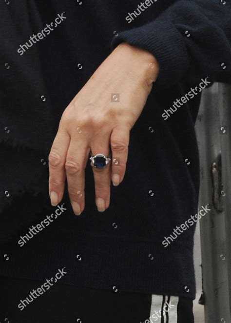 Elizabeth Hurleys Engagement Ring Editorial Stock Photo Stock Image