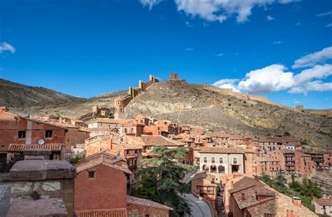 Panoramic View Of Albarracin A Picturesque Medieval Village InÂ Aragon