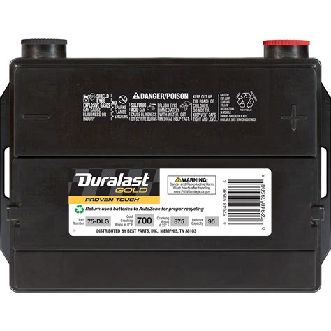 Duralast Gold Battery Bci Group Size 75 700 Cca 75 Dlg