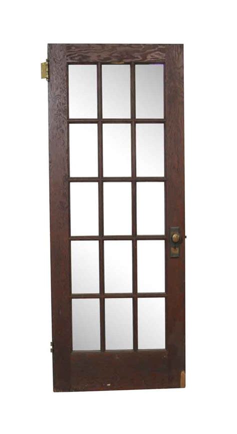 Vintage 15 Lite Wood French Door 78 X 30375 Olde Good Things Wood