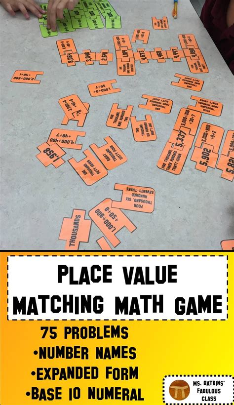 This Place Value Math Center Contains 75 Problems That Come In A Set Of