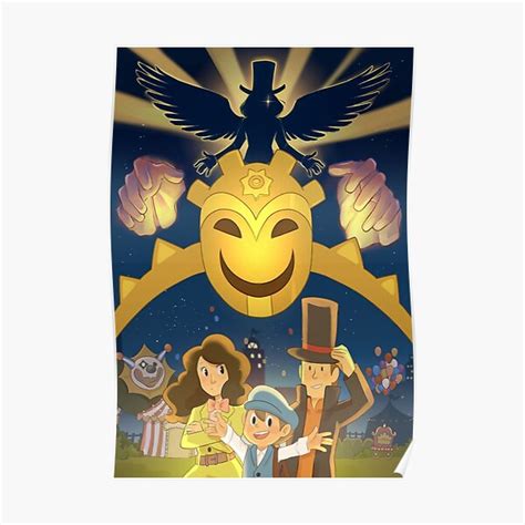 Professor Layton And The Miracle Mask Poster By Martinamos Redbubble