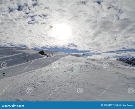 Ski Resort In Valloire France Editorial Photography Image Of White