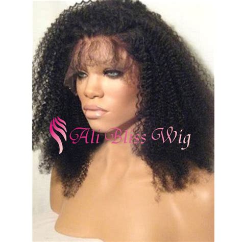 Brazilian Virgin Kinky Curly Full Lace Wigs Best Natural Afro Kinky