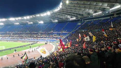 As Roma Ultras Chanting As Roma Kaa Gent In Uefa Cup Youtube