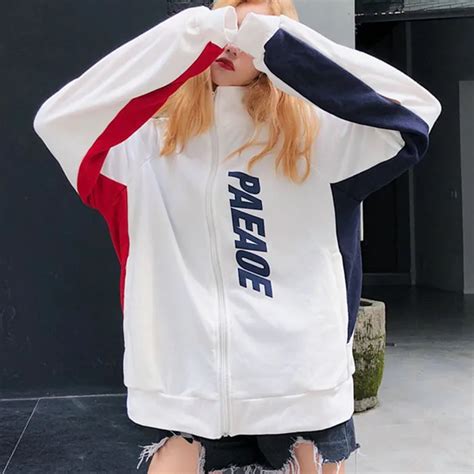 2018 Women White Korean Couple Sweatshirts Long Sleeve Hoodie Ulzzang Ladies Loose Thin Slim