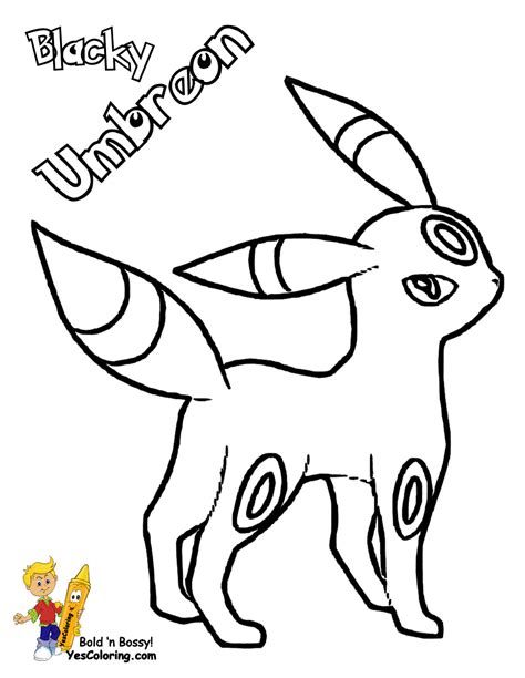 Umbreon Coloring Page Coloring Home