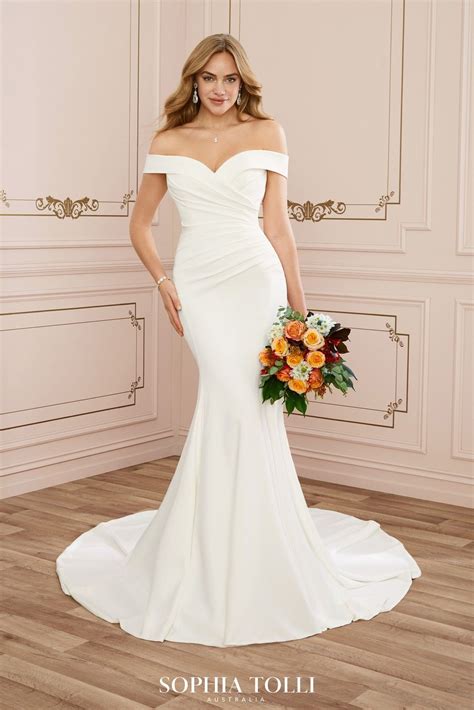 Sophia Tolli Y22045 Emma Off The Shoulder Bridal Dress Off Shoulder