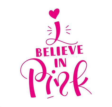 I Believe In Pink Lettering For Posters Photo Overlays Greeting Card
