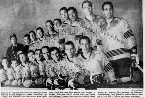 Here Are Your 1967 68 Pittsburgh Penguins Again Courtesy The Post