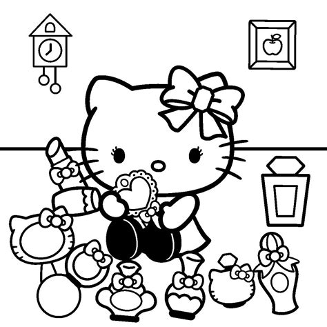 Hello Kitty Colouring Pages Cute Coloring Pages Coloring Book Art Coloring Pages To Print