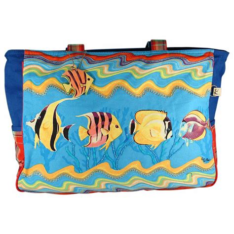 Artist Paul Brent Fashion Beach Bag Tropical Fish