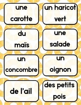 La Nourriture French Food Vocabulary Activities and Flashcards | TpT