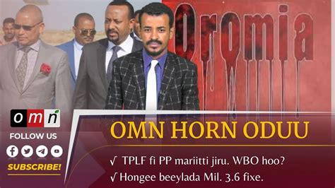 Omn Horn Oduu Waxabajjii 01 2022 Youtube