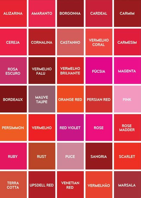 Red Shades Color Red 1 In 2019 Pinterest Pantone Red Pantone
