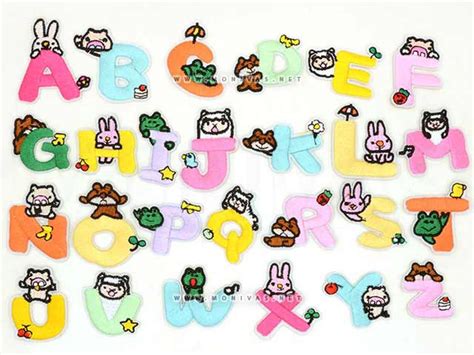 This adorable alphabet by mateusz szulik will turn classrooms into zoos! Cute Animals Alphabet (A-Z) Iron-On Patches - MONIVAS