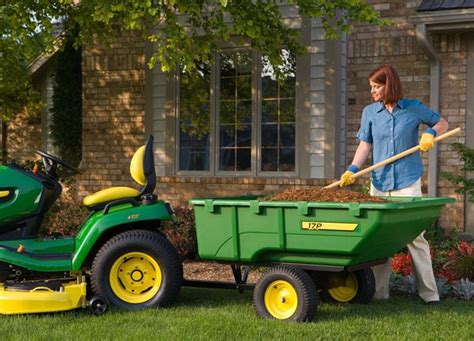 John Deere 17p Poly Cart Yard And Lawn Care Attachment