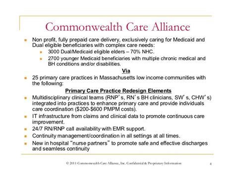Commonwealth Care Alliance Care For Medicaid And Dual Beneficiaries