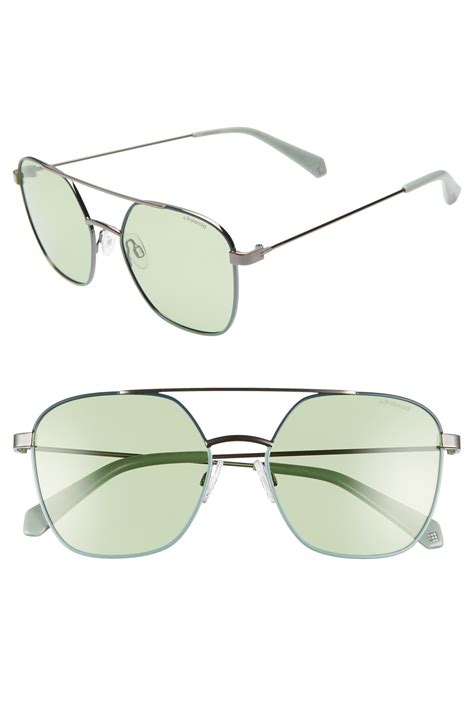 56mm polarized square aviator sunglasses nordstrom aviator sunglasses sunglasses polarized