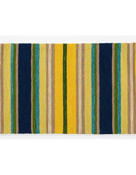 Irugs.ch has been visited by 10k+ users in the past month Indoor/Outdoor Hooked Rug, Yellow Striped 42"x24" - Down ...