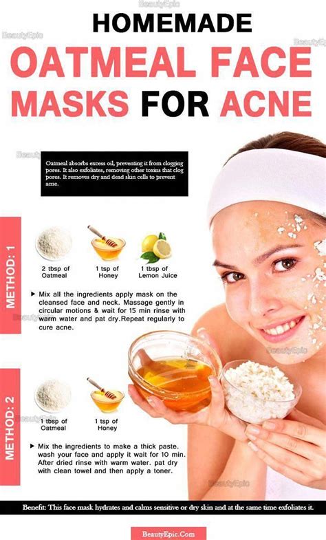 Homemade Face Masks For Clear Glowy Skin Homemadefacemasks Oatmeal