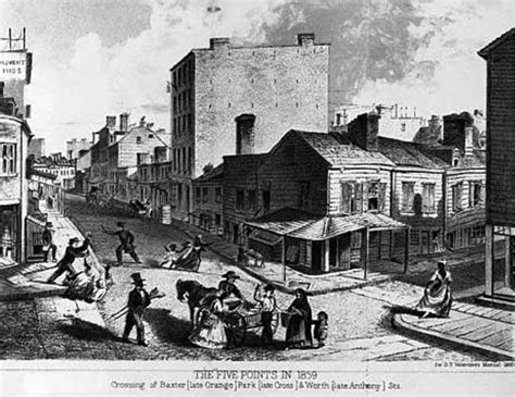 Depiction Of The Five Points District In Nyc During Mid 1800s Well