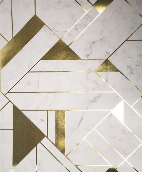 Gulliver Gold Marble Geometric 2834 M1468 Geometric Wallpaper