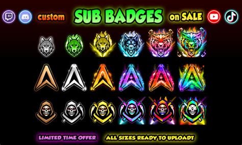 Create Twitch Sub Badges Subscriber Badges Sub Badges By Dragon Daddu
