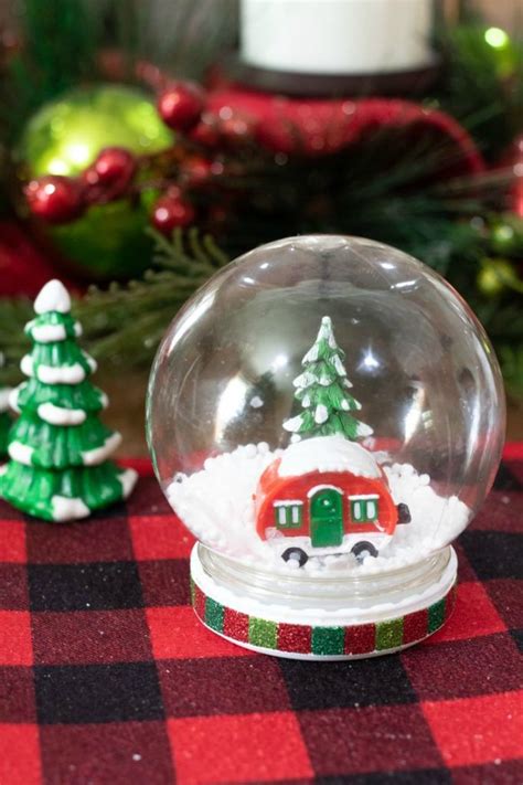 Diy Waterless Christmas Snow Globes This Ole Mom