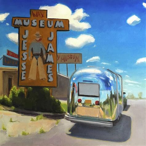 Roadside Attraction On Route 66 Painting By Elizabeth Jose