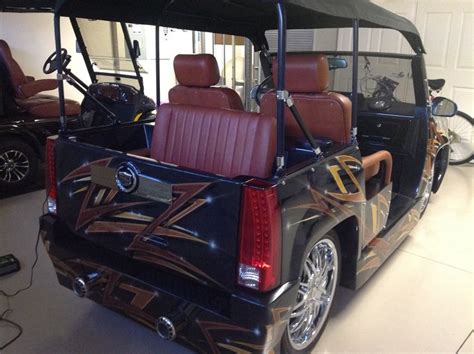 Custom Cadillac Escalade Golf Cart