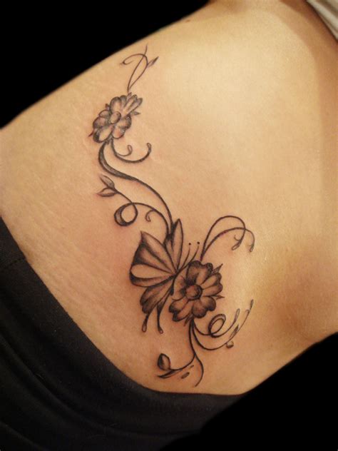 Simple Women Flower Tattoo Tattoo Love
