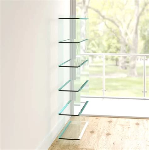 Tonelli Design Quiller Glass Bookcase Libreria 200cm H X 100cm W X 36cm D Ebay