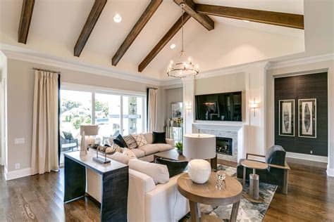 Exquisite detail on both fireplaces give an array of decor options. Belmont_GreatRoom | Home decor, Belmont, Decor