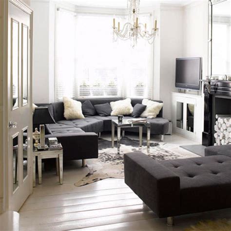 Black White And Grey Living Room Design 2017 Grasscloth
